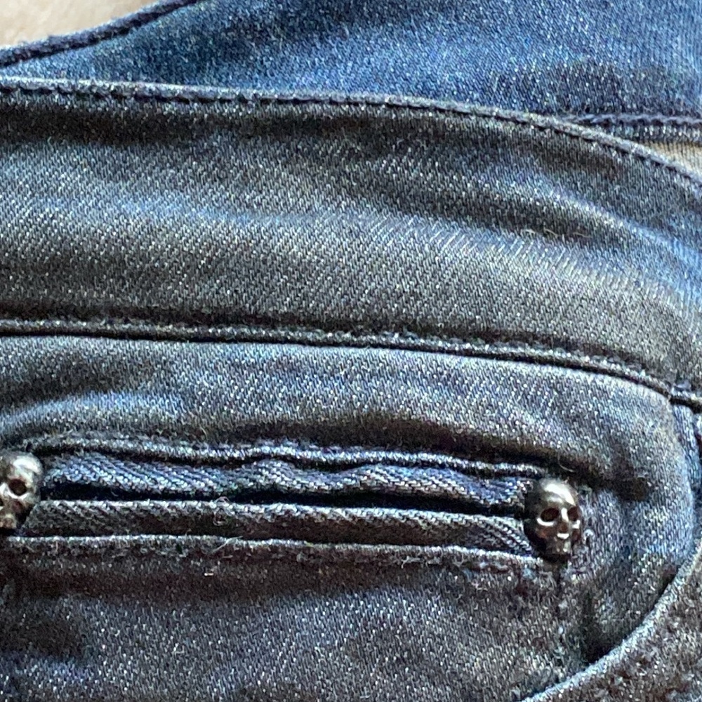 The Kooples Coated Leather Effect Cotton Stretch Jeans Never Used - Picture 15 of 16
